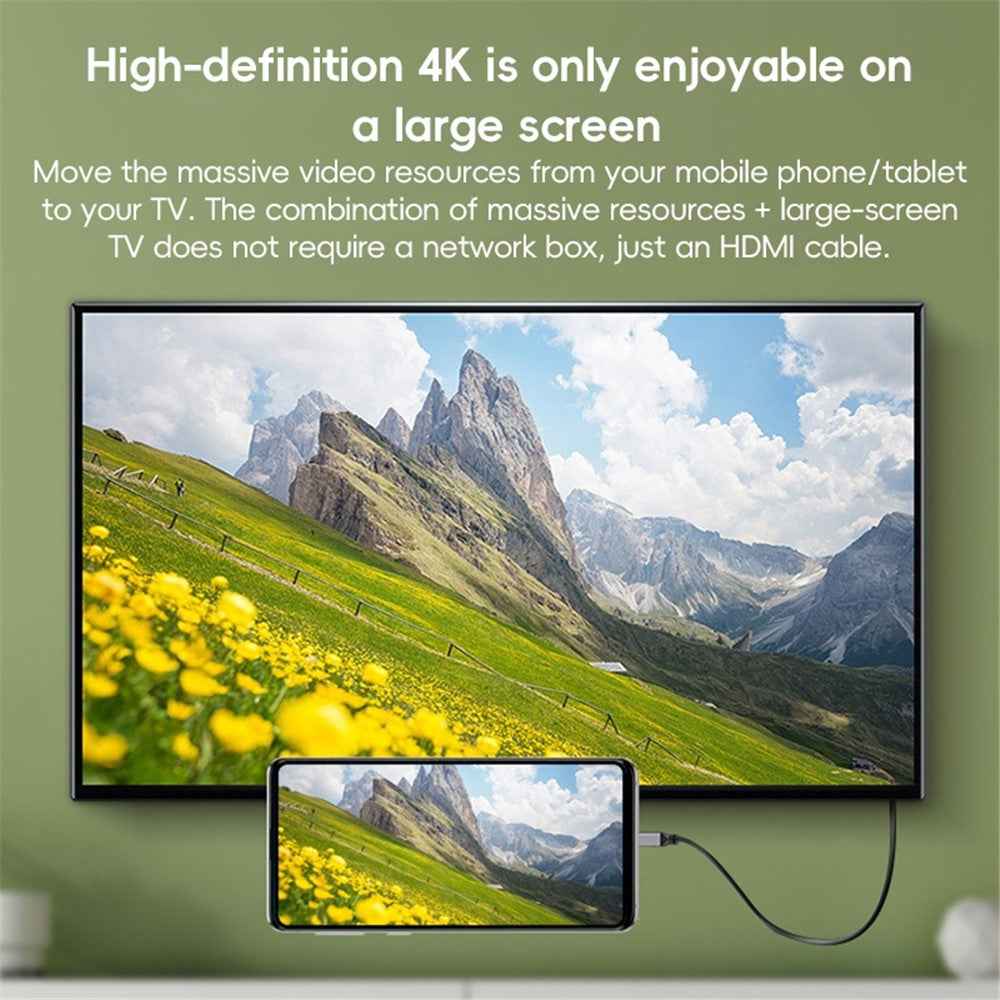 0.5-2.4m 4K Micro HDMI to HDMI Coiled Extension Cable OD4.0 HDMI Flexible Spiral Cord