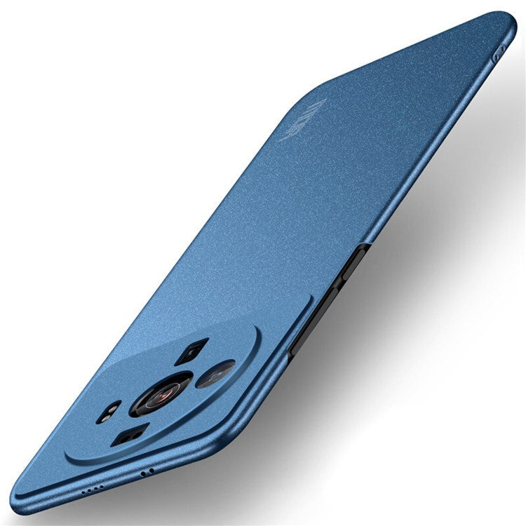 MOFI Shield Matte Series for Xiaomi 12S Ultra 5G Hard PC Back Cover Shock Absorbing Phone Protector Case - Blue