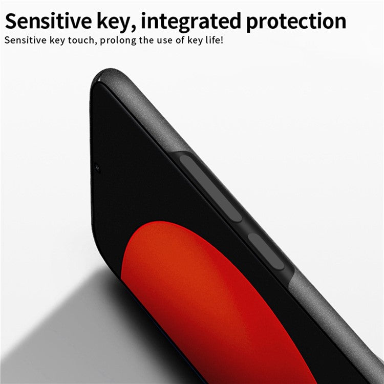 MOFI Shield Matte Series for Xiaomi 12S Ultra 5G Hard PC Back Cover Shock Absorbing Phone Protector Case - Blue