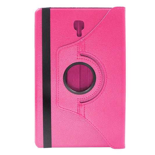 ENKAY HAT PRINCE Litchi Skin 360 Degree Rotary Leather Smart Shell for Samsung Galaxy Tab A 10.5 (2018) T590 T595 - Rose