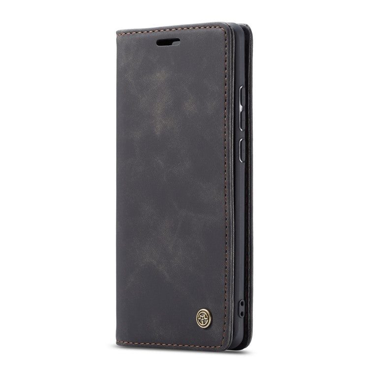 CASEME 013 Series Auto-absorbed Leather Wallet Case for Samsung Galaxy A20/A30 - Black