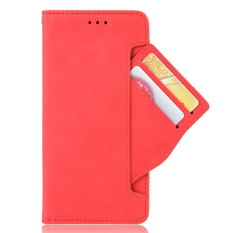 Wallet Leather Stand Case for Samsung Galaxy A20/A30/M10s - Red