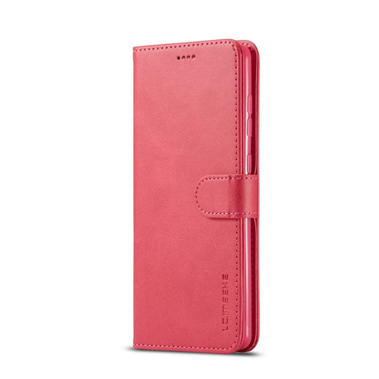 LC.IMEEKE Leather Wallet Case for Samsung Galaxy A71 - Rose
