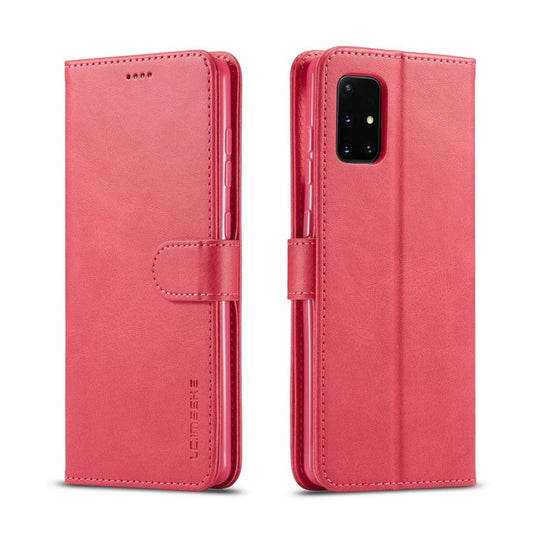 LC.IMEEKE Leather with Wallet Case for Samsung Galaxy A51 5G SM-A516 - Rose