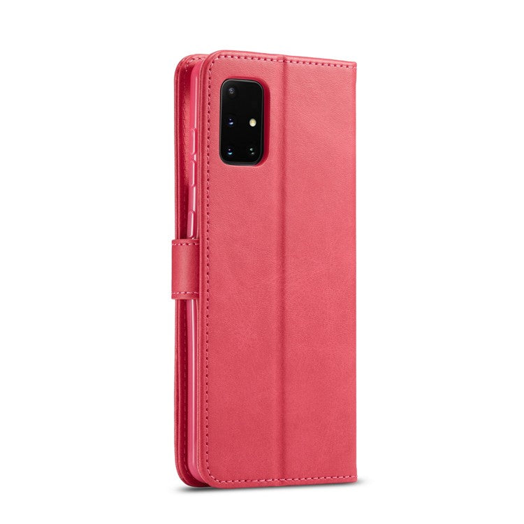 LC.IMEEKE Leather with Wallet Case for Samsung Galaxy A51 5G SM-A516 - Rose