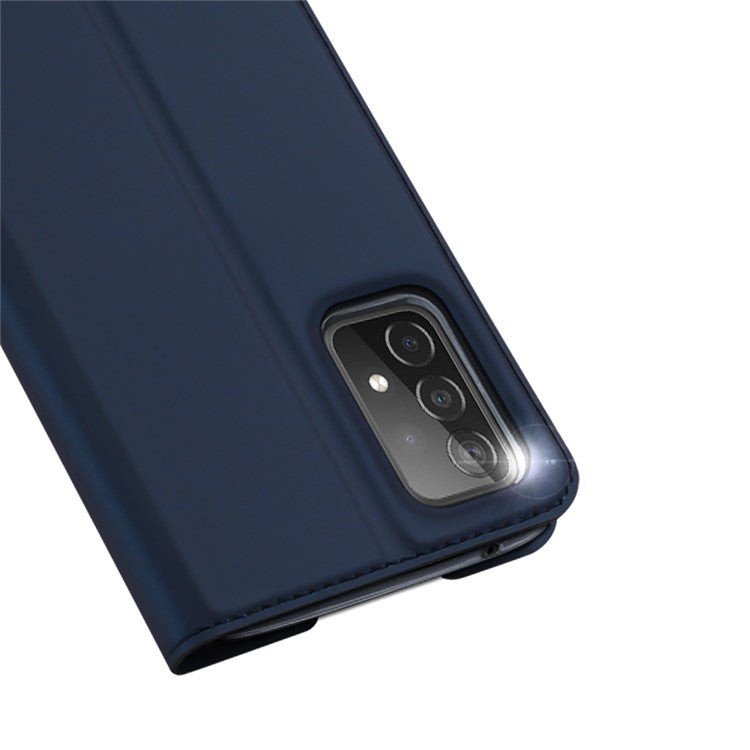 DUX DUCIS Skin Pro Series for Samsung Galaxy A52s/A52 4G/5G / A52s 5G Card Slot Auto-Absorbed Leather Cell Phone Stand Case - Blue