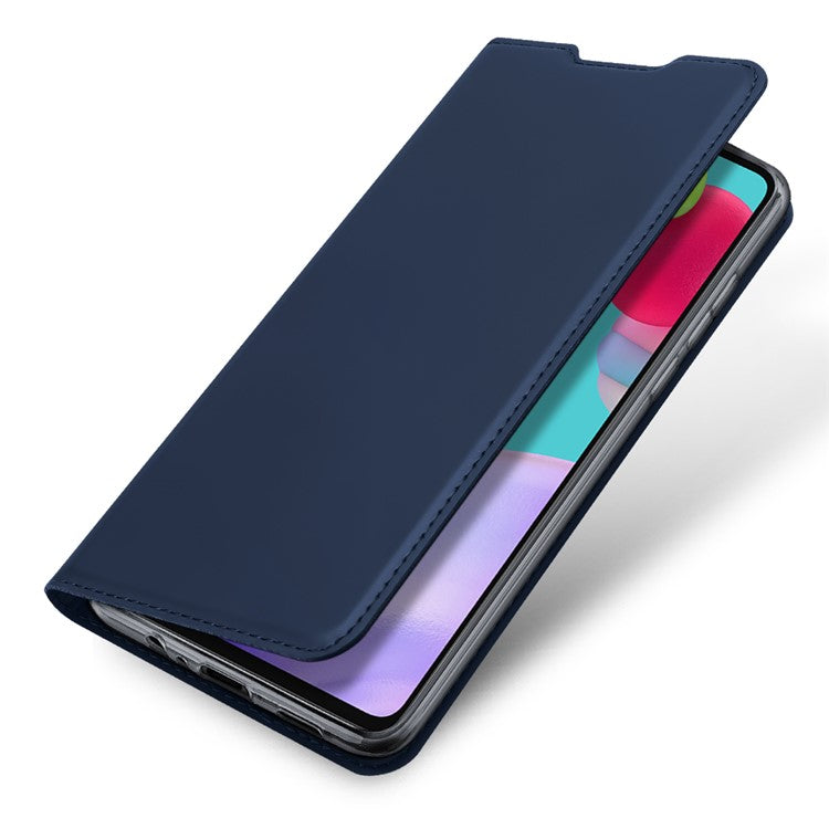 DUX DUCIS Skin Pro Series for Samsung Galaxy A52s/A52 4G/5G / A52s 5G Card Slot Auto-Absorbed Leather Cell Phone Stand Case - Blue