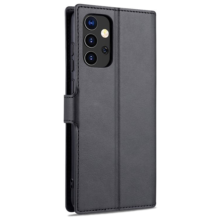AZNS For Samsung Galaxy A52 4G/5G / A52s 5G Protective Case Leather Shell Cell Phone Cover with Wallet Stand - Black
