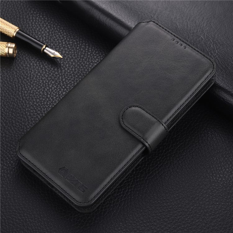 AZNS For Samsung Galaxy A52 4G/5G / A52s 5G Protective Case Leather Shell Cell Phone Cover with Wallet Stand - Black