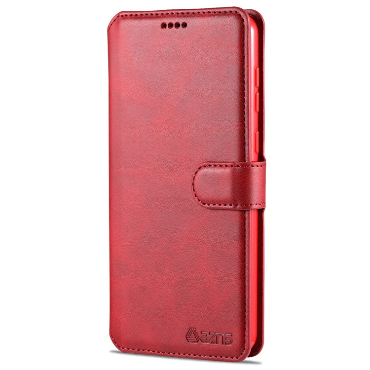 AZNS Wallet Leather Stand Case for Samsung Galaxy A02/M02 - Red