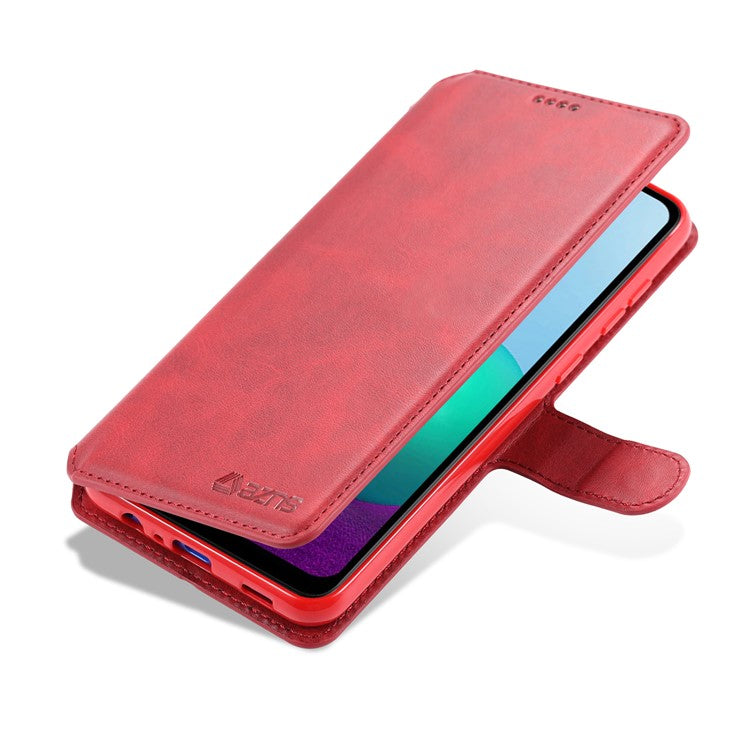 AZNS Wallet Leather Stand Case for Samsung Galaxy A02/M02 - Red