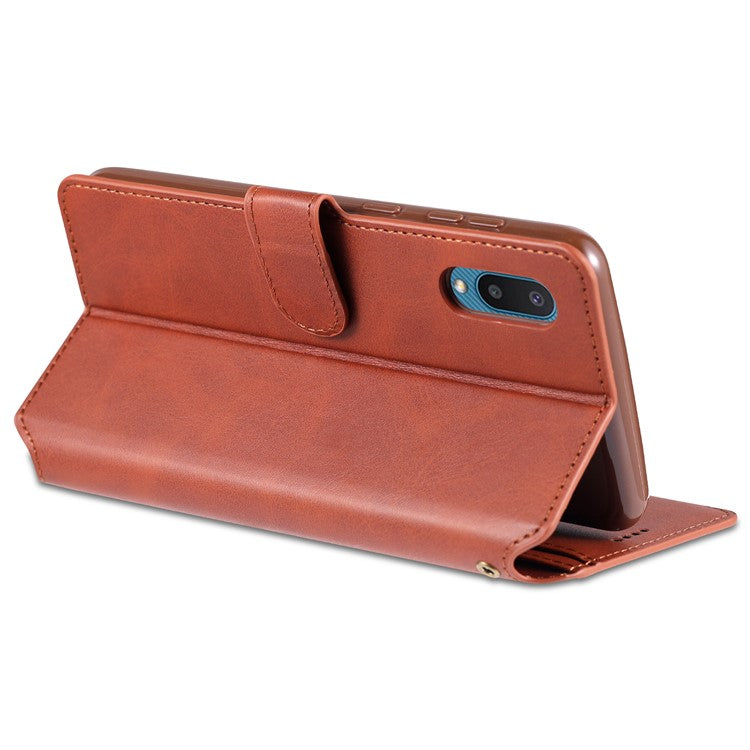 AZNS Wallet Leather Stand Case for Samsung Galaxy A02/M02 - Red