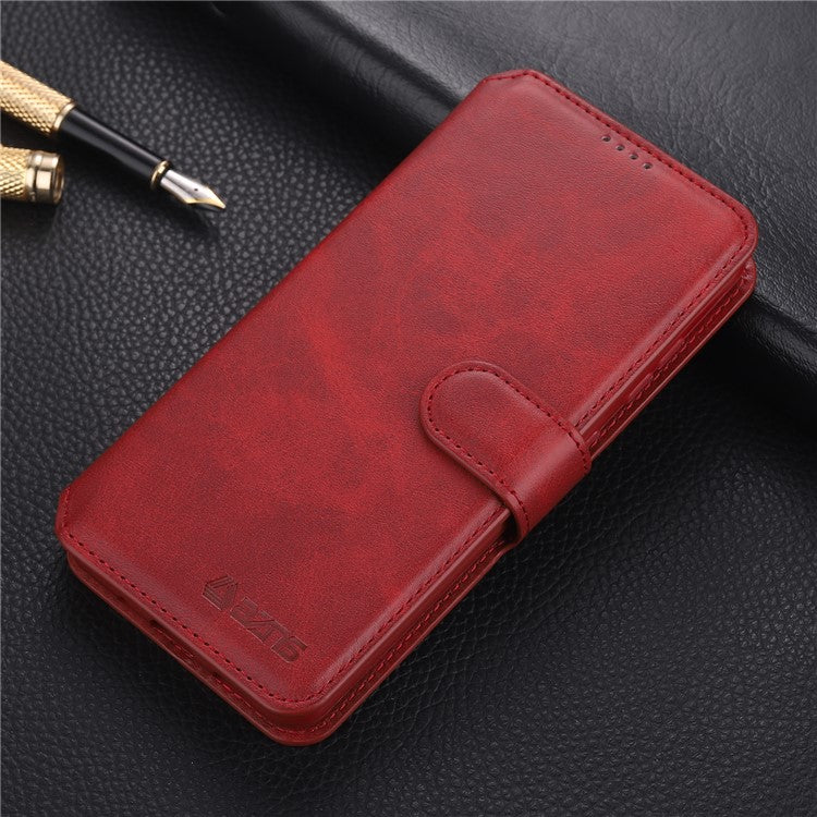 AZNS Wallet Leather Stand Case for Samsung Galaxy A02/M02 - Red