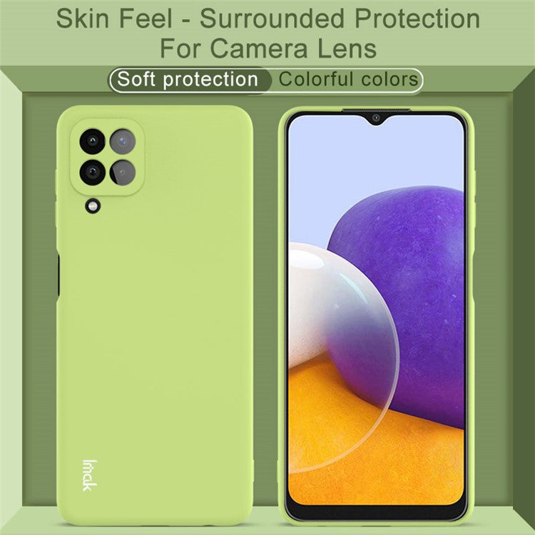 IMAK UC-2 Series Anti-Scratch Flexible TPU Phone Protective Cover Case for Samsung Galaxy A22 4G (EU Version) - Black