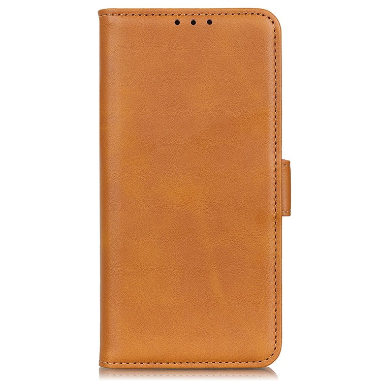 For Samsung Galaxy A53 5G Leather Cover + Inner TPU Phone Case Shell with Stand Wallet - Brown