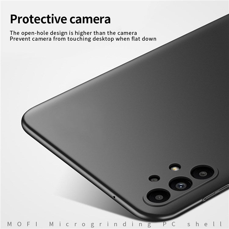 MOFI JK PC Series-1 Shield for Samsung Galaxy A13 4G Hard PC Cover Matte Finish Scratch-resistant Phone Case with Strap - Red