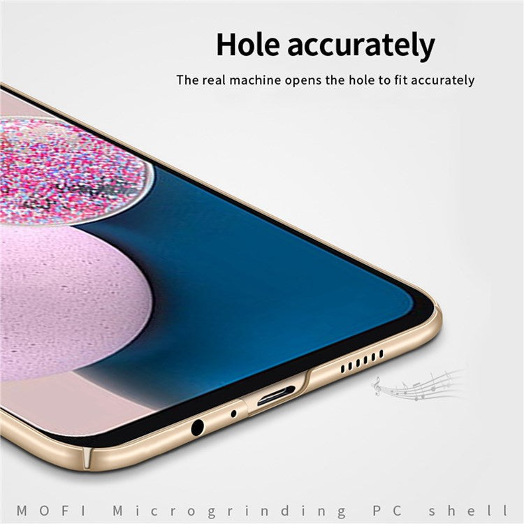 MOFI JK PC Series-1 Shield for Samsung Galaxy A13 4G Hard PC Cover Matte Finish Scratch-resistant Phone Case with Strap - Red