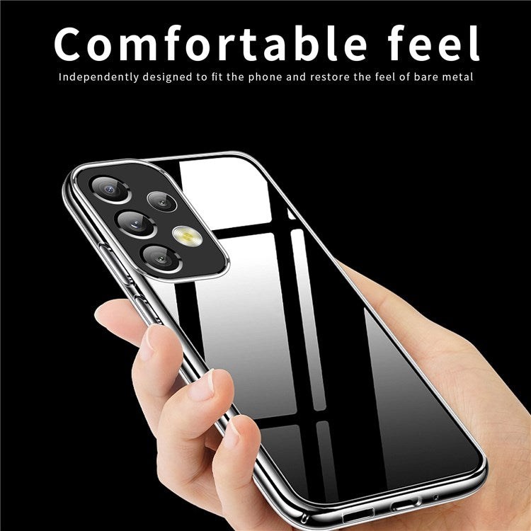 MOFI For Samsung Galaxy A33 5G Case Transparent Shock Absorption TPU Protective Phone Cover