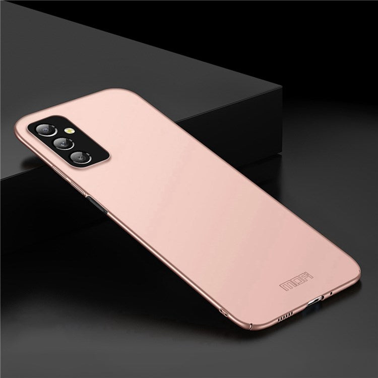 MOFI JK PC Series-1 Shield for Samsung Galaxy M52 5G Cell Phone Case Matte Finish Hard PC Wear-resistant Protective Shell with Strap - Rose Gold