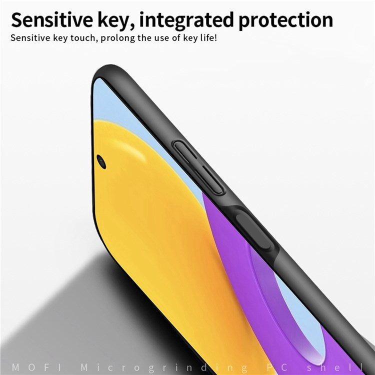 MOFI JK PC Series-1 Shield for Samsung Galaxy M52 5G Cell Phone Case Matte Finish Hard PC Wear-resistant Protective Shell with Strap - Rose Gold