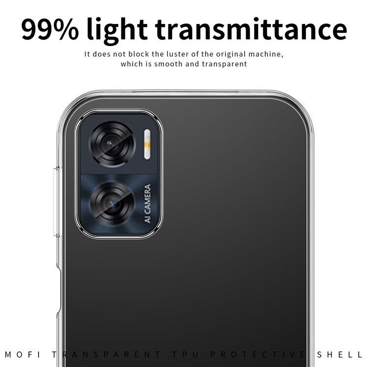 MOFI For Motorola Moto E22i 4G / Moto E22 4G Phone Case Transparent Slim Phone Shell Anti-Drop TPU Protective Cover