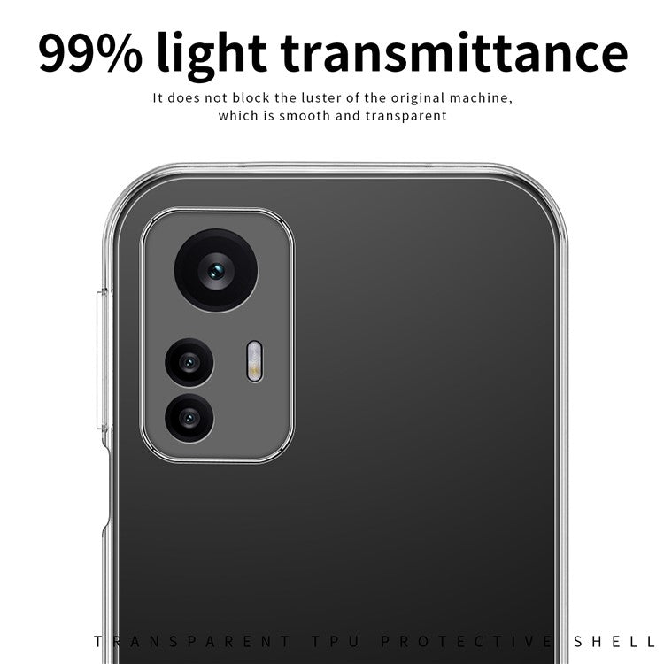 MOFI For Xiaomi Redmi Note 12S 4G Drop-proof Transparent Smartphone Case Soft TPU Phone Cover