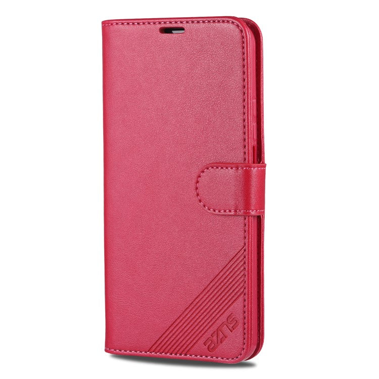 AZNS Leather Wallet Phone Case for Huawei Honor 20S / Honor 20/nova 5T - Red
