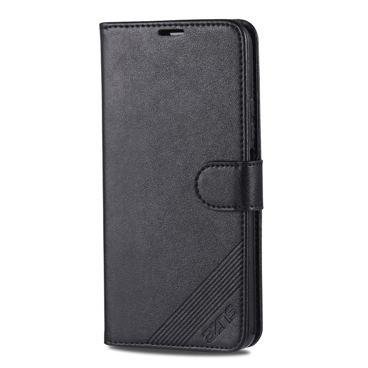 AZNS Leather Wallet Phone Case for Huawei Honor 20 Pro - Black