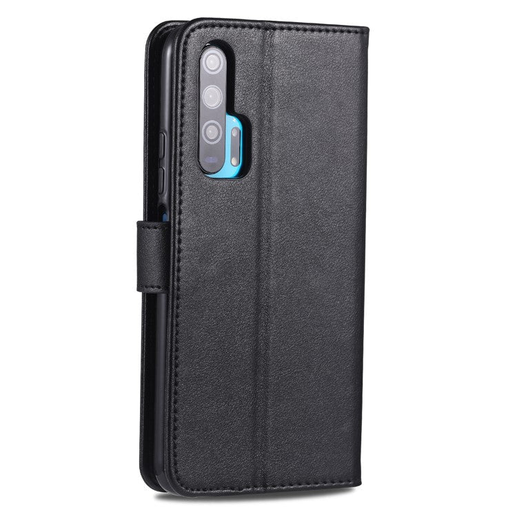 AZNS Leather Wallet Phone Case for Huawei Honor 20 Pro - Black