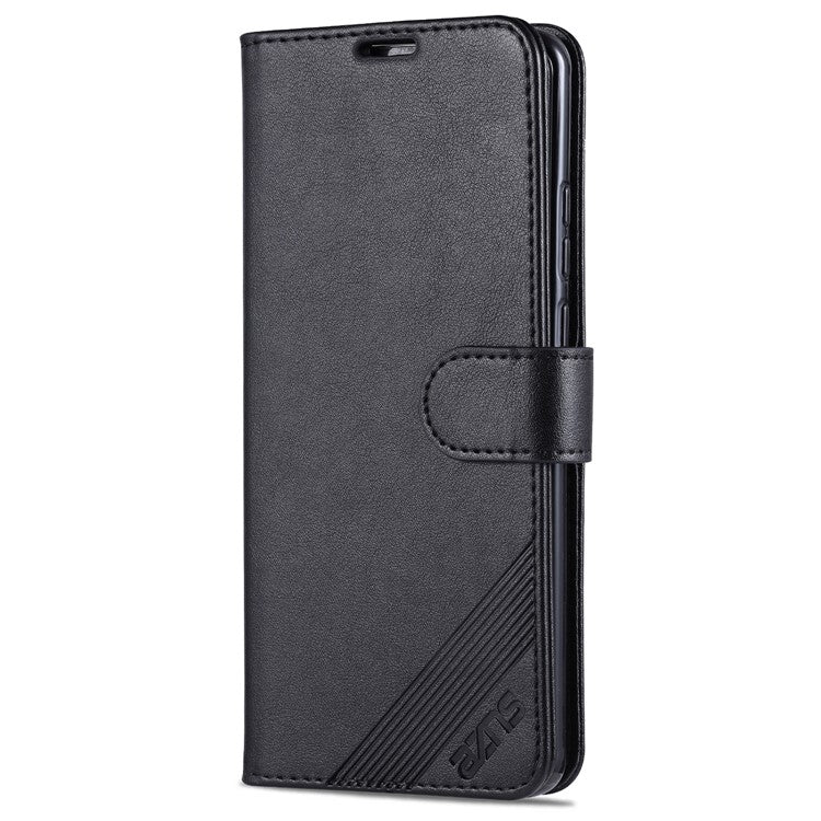 AZNS Wallet Stand Leather Protective Case for Huawei Mate 40 Pro - Black