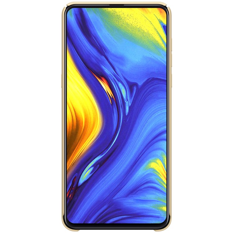 NILLKIN Super Frosted Shield Hard PC Back Cellphone Cover for Xiaomi Mi Mix 3 / Mix 3 5G - Gold