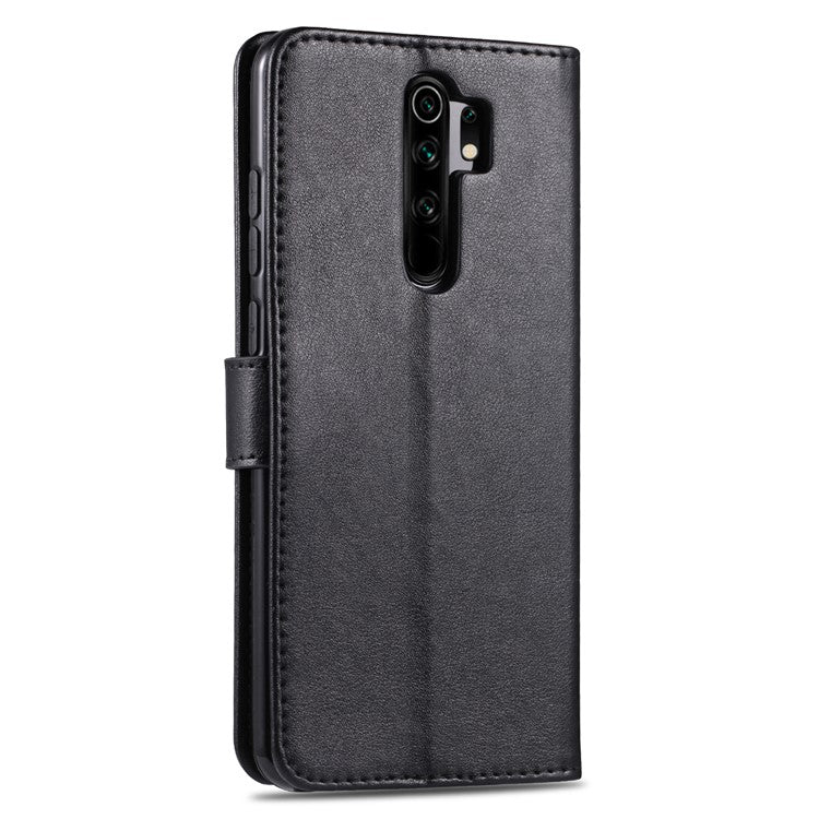 AZNS Phone Shell Leather Shell for Xiaomi Redmi 9 - Black