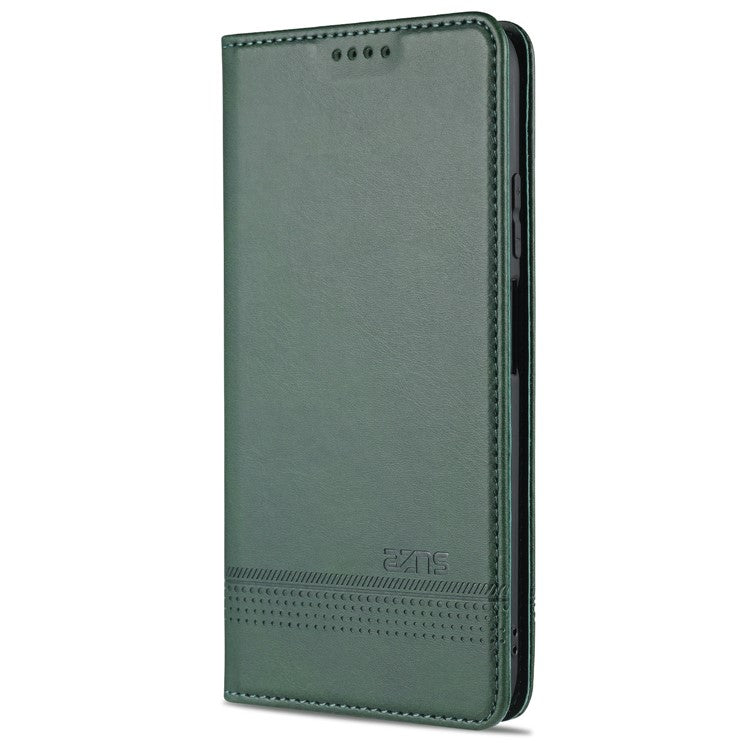 AZNS Wallet Shell for Xiaomi Redmi K30S/10T 5G/Mi 10T Pro 5G Auto-absorbed Leather Case - Green
