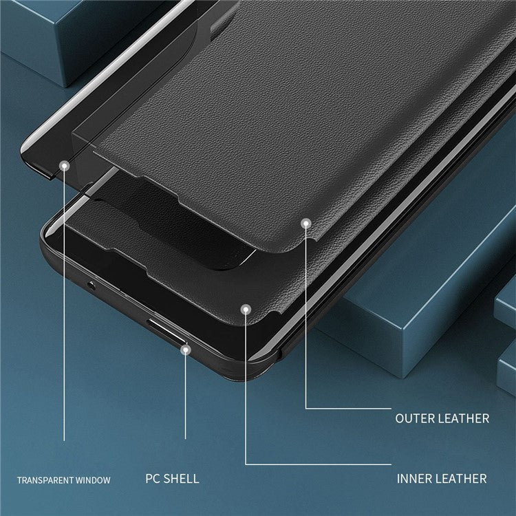 For Xiaomi Poco X4 Pro 5G Flip Cover PU Leather Stand Full Body Protective Case - Purple
