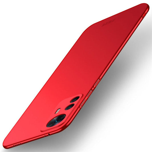 MOFI JK PC Series-1 for Xiaomi Redmi K50 Ultra 5G / 12T 5G Anti-scratch Matte Phone Case Hard PC Protective Cover with Strap - Red