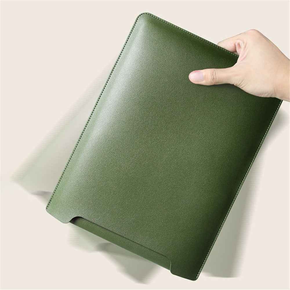 13-inch PU Leather Laptop Bag Ultra-thin Vertical Notebook Sleeve - Pink