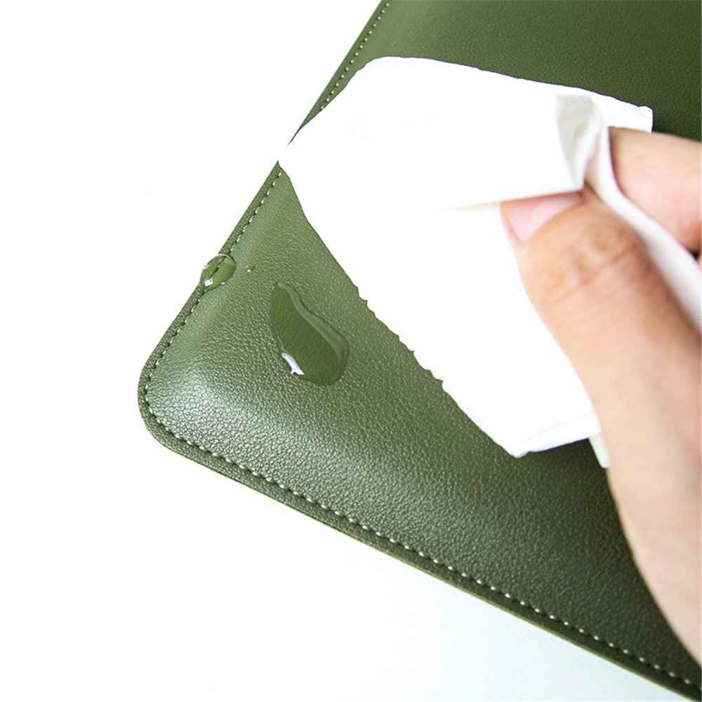 13-inch PU Leather Laptop Bag Ultra-thin Vertical Notebook Sleeve - Pink
