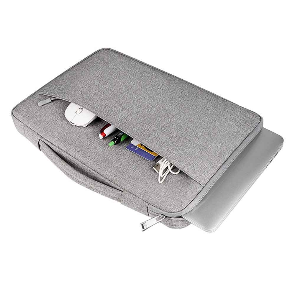 13.3 inch Notebook Laptop Sleeve Case Oxford Cloth Soft Fluffy Lining Cover Carrying Bag - Green