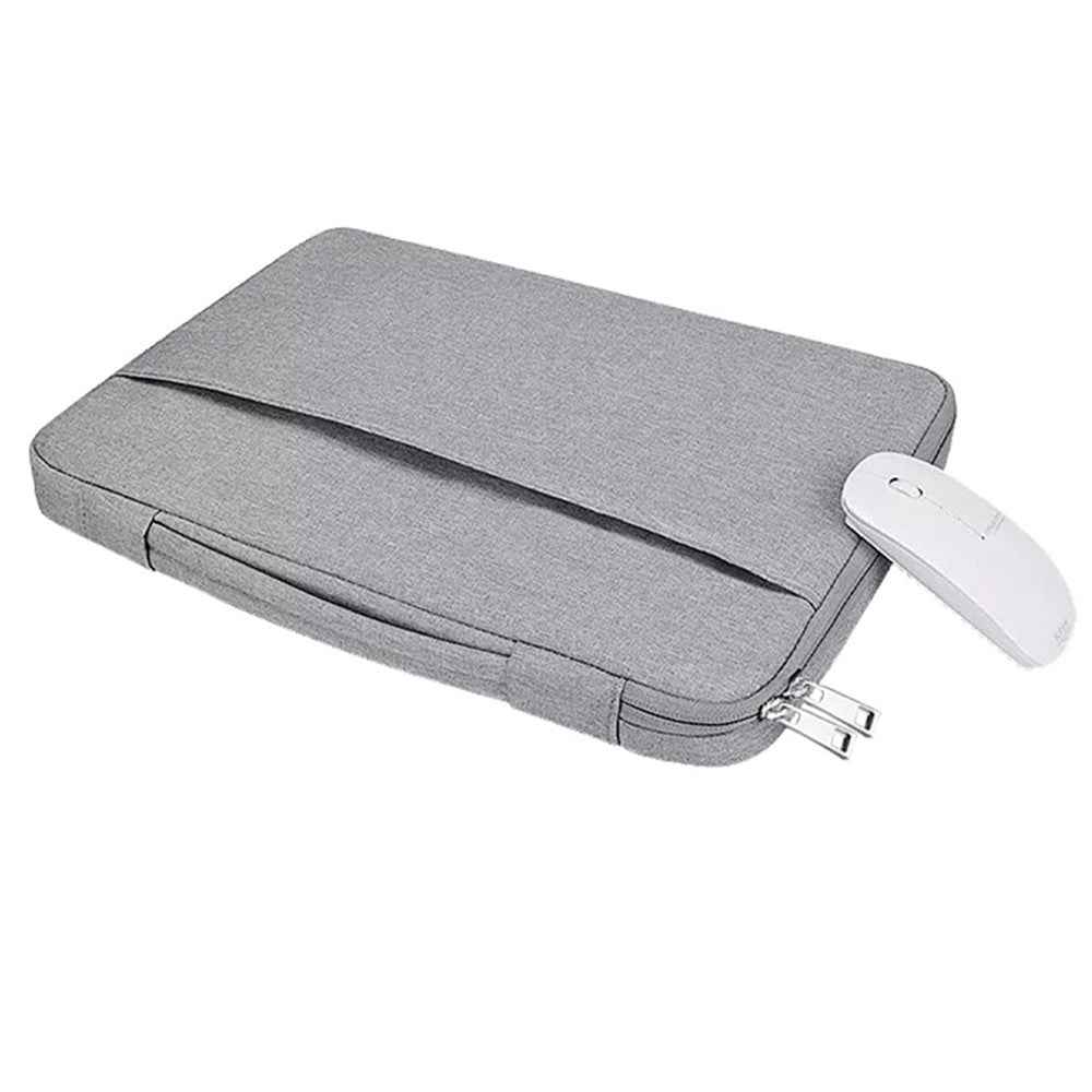 13.3 inch Notebook Laptop Sleeve Case Oxford Cloth Soft Fluffy Lining Cover Carrying Bag - Green