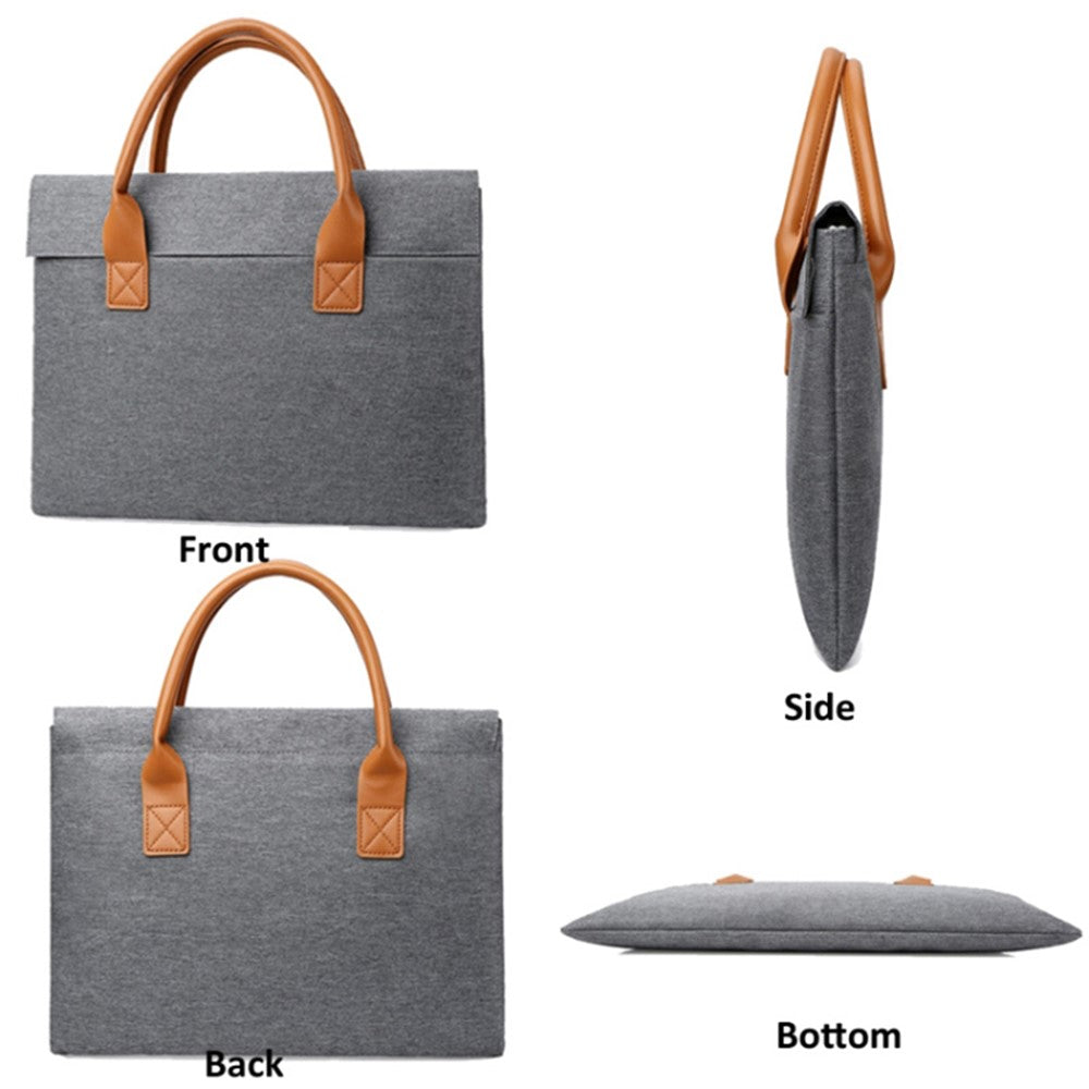 13.4-14.4-inch-Medium-Computer-Carrying-Case-Oxford-Cloth-Handbag-Laptop-Bag-with-PU-Handle-Black