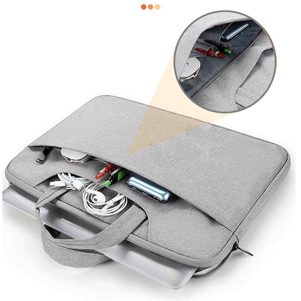 15.6-inch Laptop Waterproof Handbag Scratch Proof Notebook Carrying Bag - Navy Blue