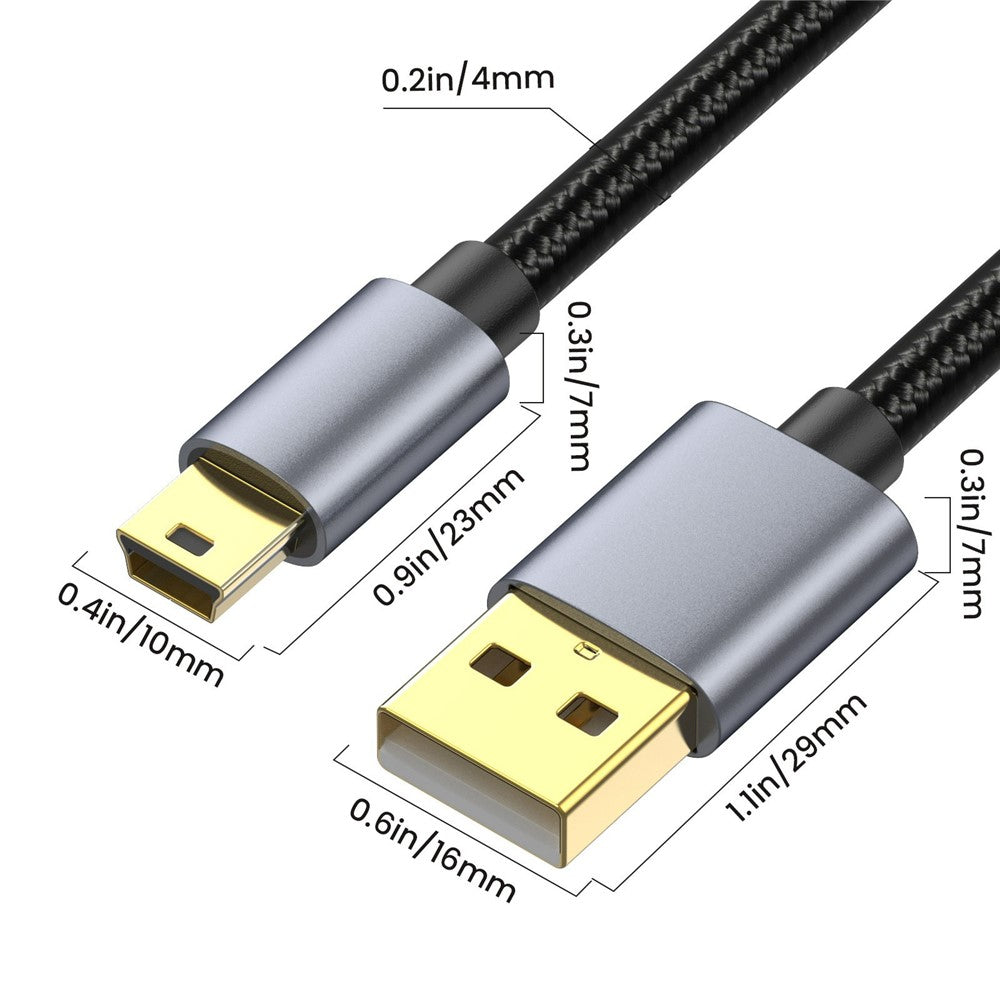 1.8m-USB-2.0-to-Mini-B-Male-Charger-Cord-USB-Mini-to-USB-Charging-Cable-for-PS3-Controller-/-MP3-Player-/-Camera