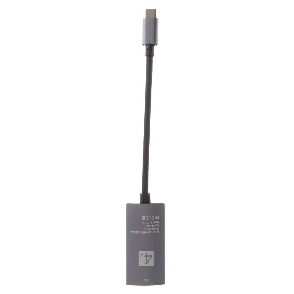 20cm-Type-C-Male-to-HDMI-Female-Digital-4K-Adapter-Black