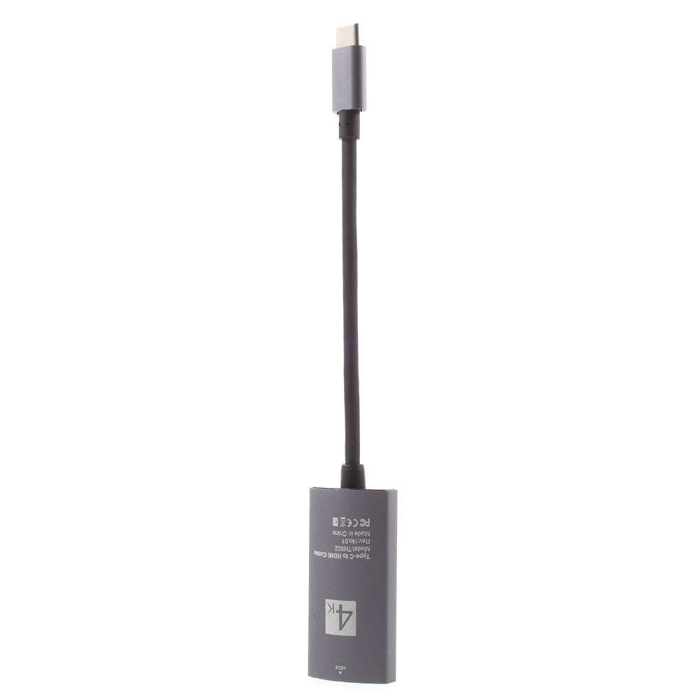 20cm-Type-C-Male-to-HDMI-Female-Digital-4K-Adapter-Black