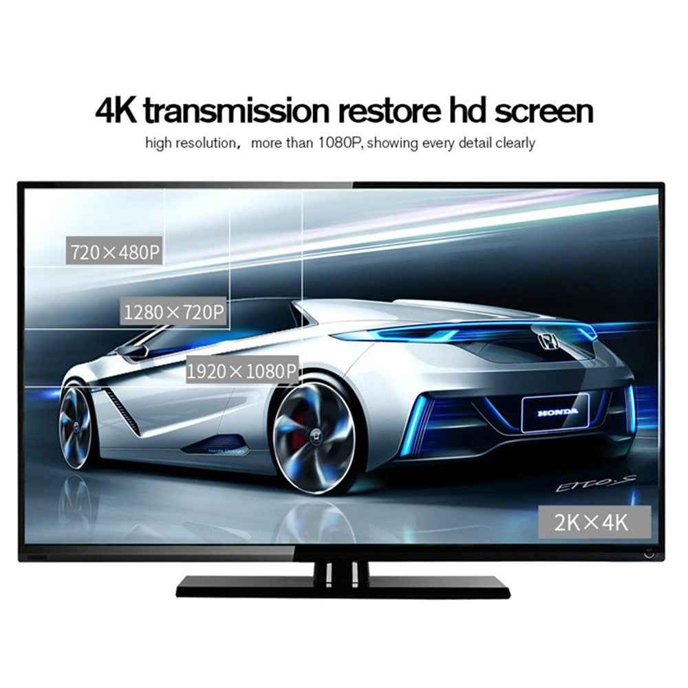 2m Nylon Braided 28AWG HDMI 2.0 Male to Male Cable 4K Output HD Video Cord for Laptop, Computer, Projector