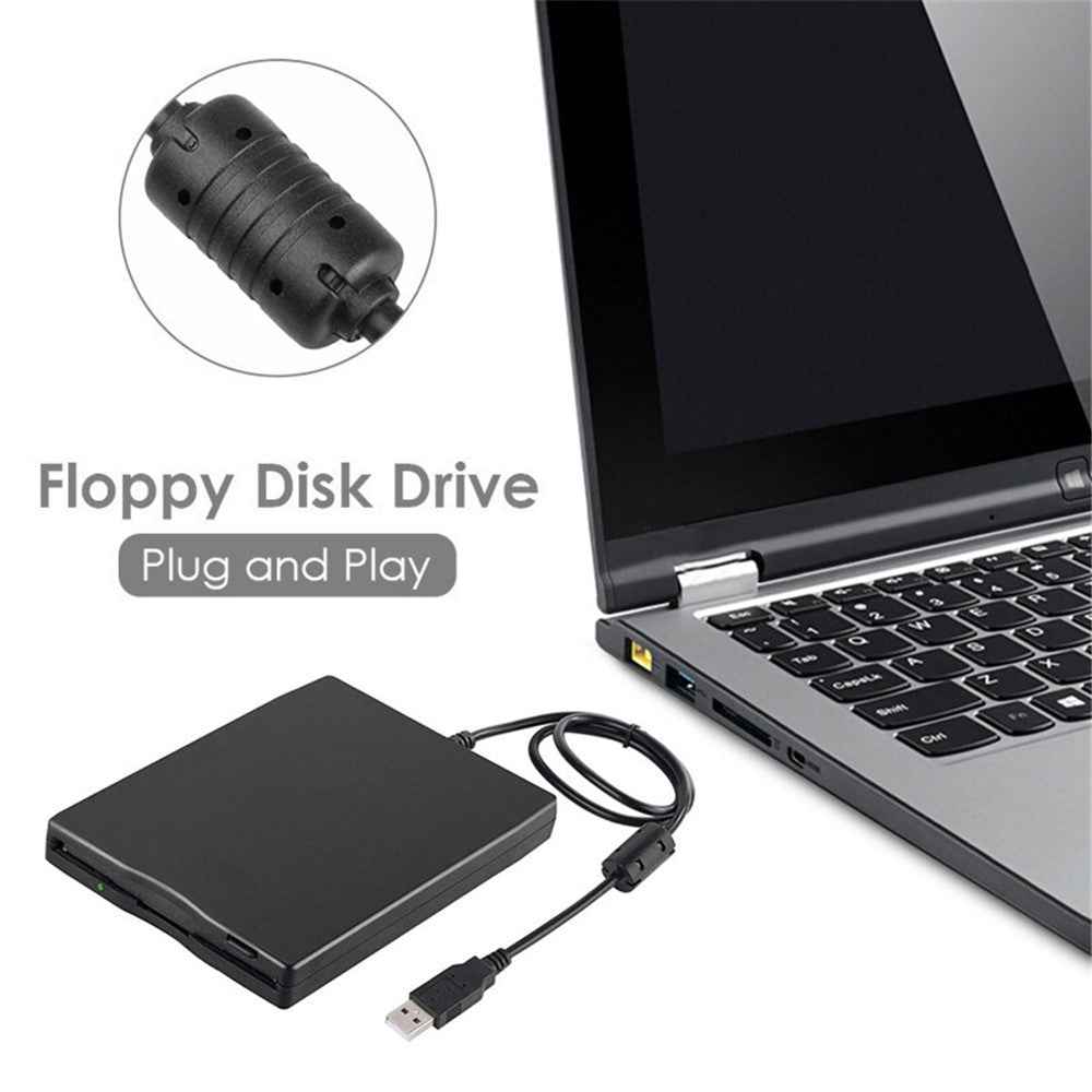 3.5 Inch External USB Floppy Disk Drive Portable Plug and Play 1.44MB FDD Floppy Drive