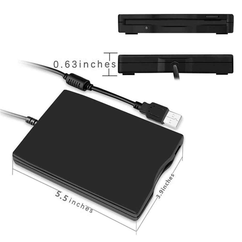 3.5 Inch External USB Floppy Disk Drive Portable Plug and Play 1.44MB FDD Floppy Drive