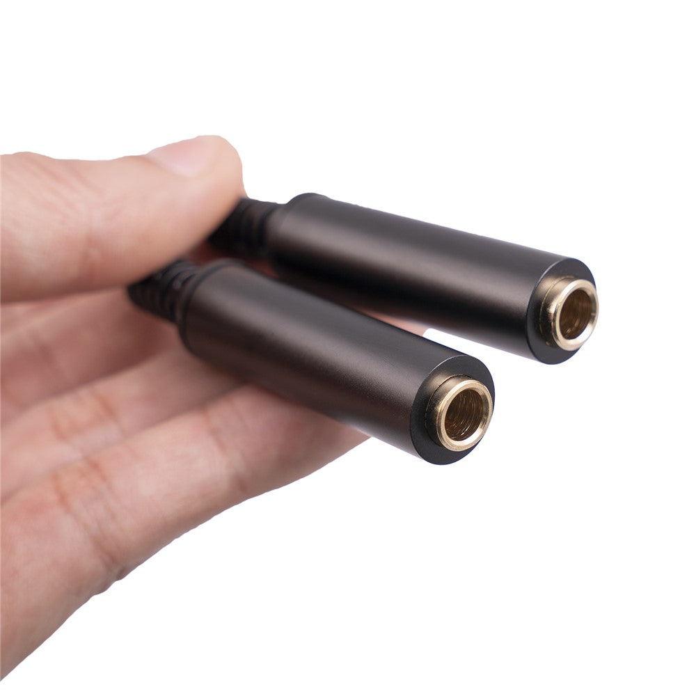 3718-30cm-6.35mm-1-/-4-Inch-1-Male-to-2-Female-Stereo-Y-Splitter-Audio-Cable-for-Guitar-/-Amplifier-/-Mixer