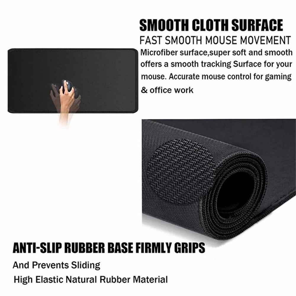 400*900*3mm Mouse Mat Shortcut Keys Gaming Mouse Pad Anti-slip Large Desk Mat - English Shortcut Keys 2