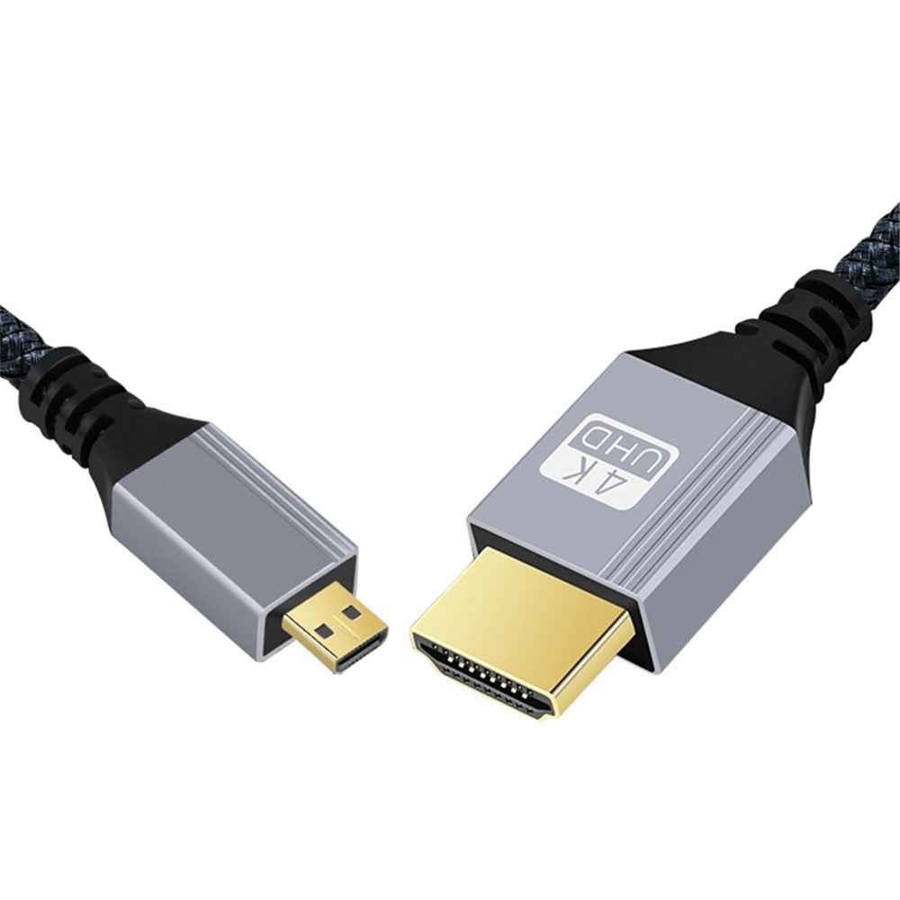 5m Extra-Long HDMI to Micro HDMI Cable 4K 120Hz Gold-Plated HDMI Adapter Connection Cord